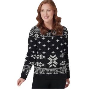 Barefoot Dreams Black and White Sweater